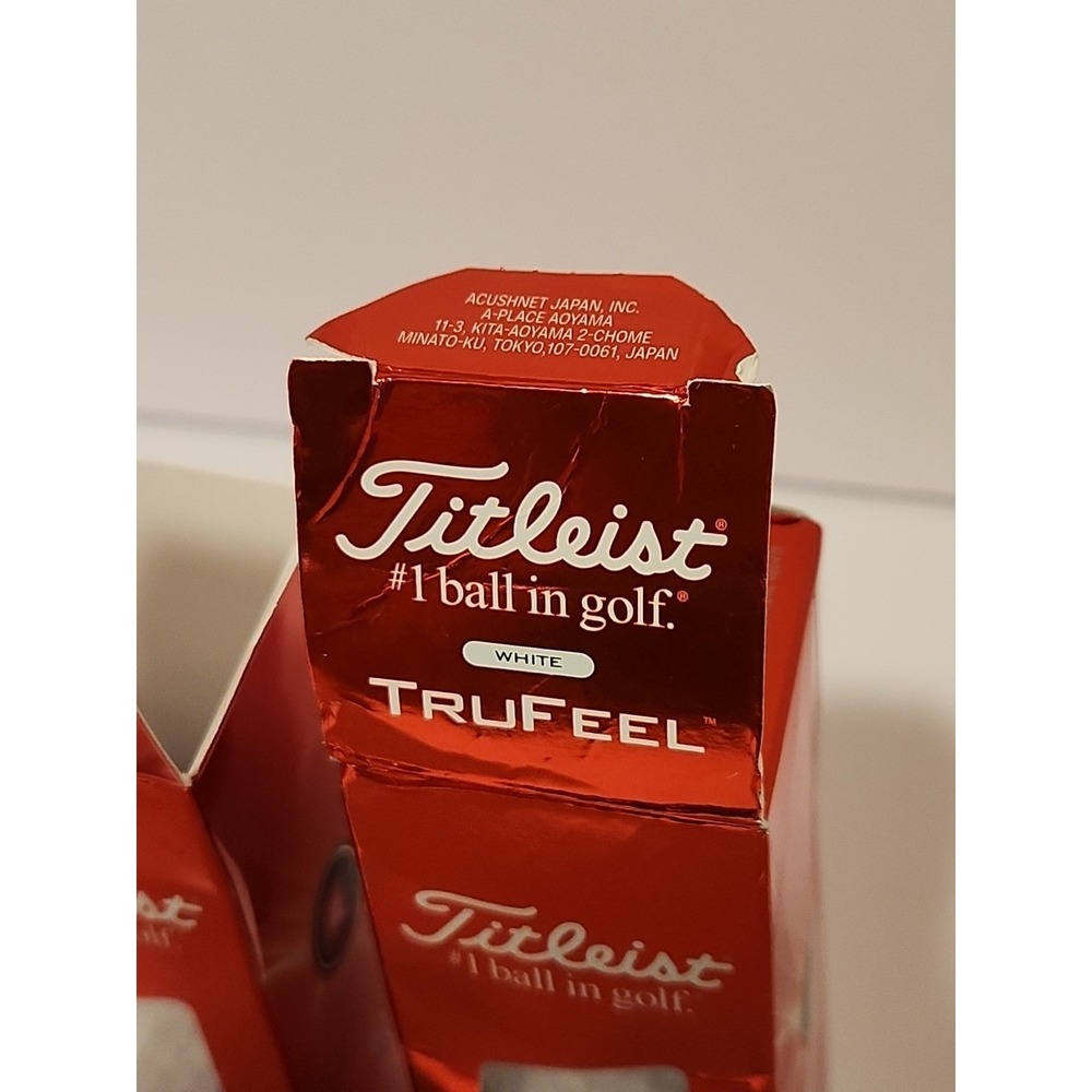 Titleist Trufeel Golf Balls White New In Box Full Set Of 4 Boxes - Picture 12 of 12